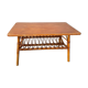 Vintage rattan coffee table 86x53x46 70s