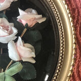 Vintage curved glass frame