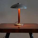 Restored ArtDeco Table Lamp, Chrome, New Electrification, Czechia, 1930s