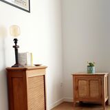 Wooden curtain cabinet