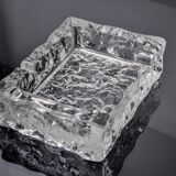 Ice ashtray by Antonio Imperatore, murano glass, Italy, 1970