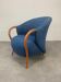 Armchair Cinna design 80's, pop blue
