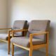 Vintage Wooden Seating Area / Sofa / Armchair