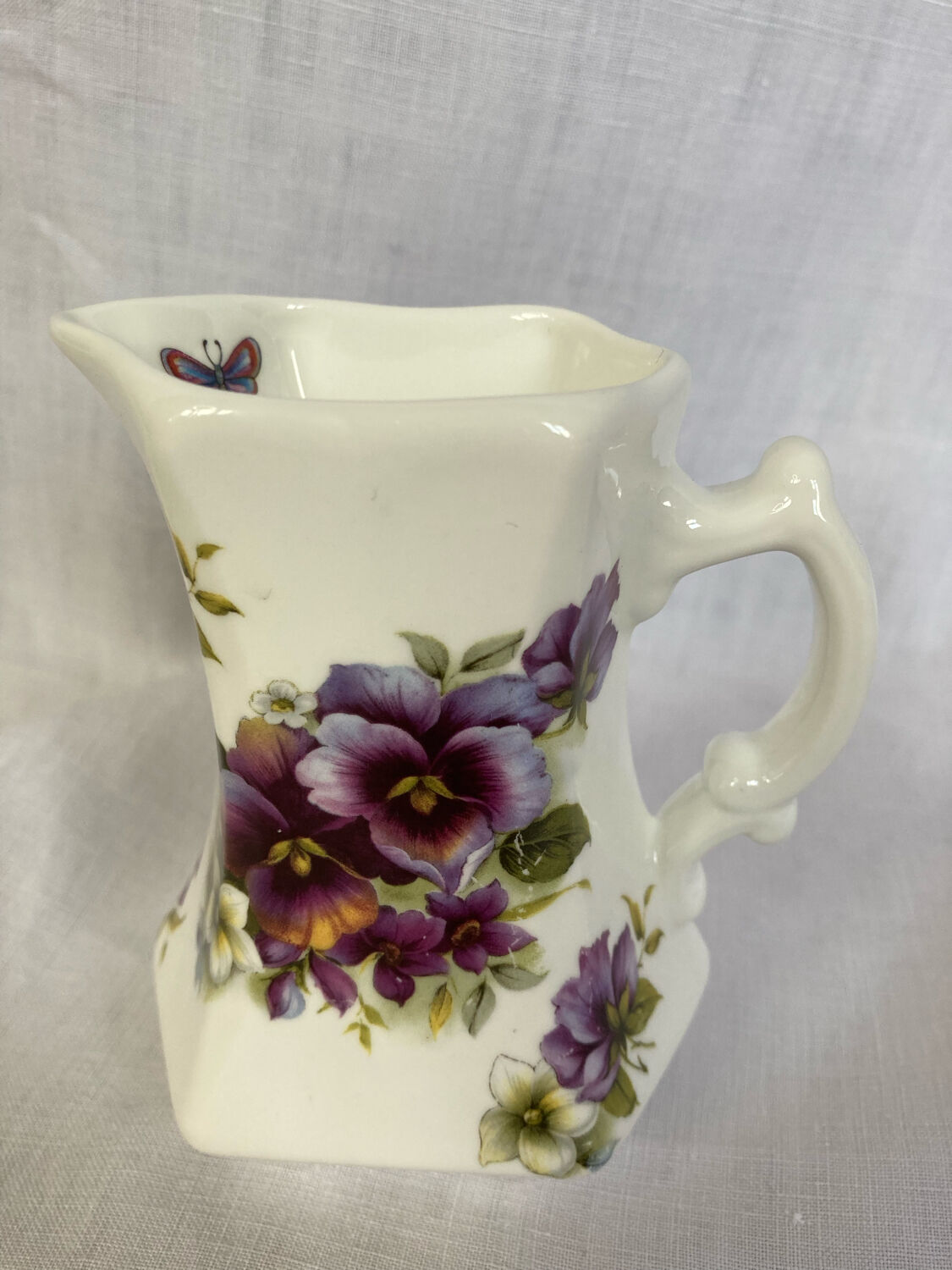 Staffordshire fine bone china milk jug