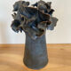 Blue contemporary ceramic vase
