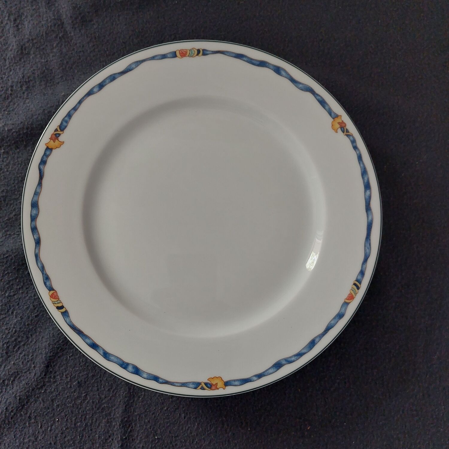 Set of 6 flat plates Bernardaux