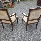 Paire de fauteuils style Louis XVI