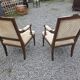 Paire de fauteuils style Louis XVI