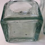 Set of 5 jars glass and Cork. 1970