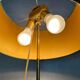 Vintage brass faux bamboo floor lamp