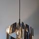 Spiral suspension Space age in chrome metal by Max Sauze, France 1970