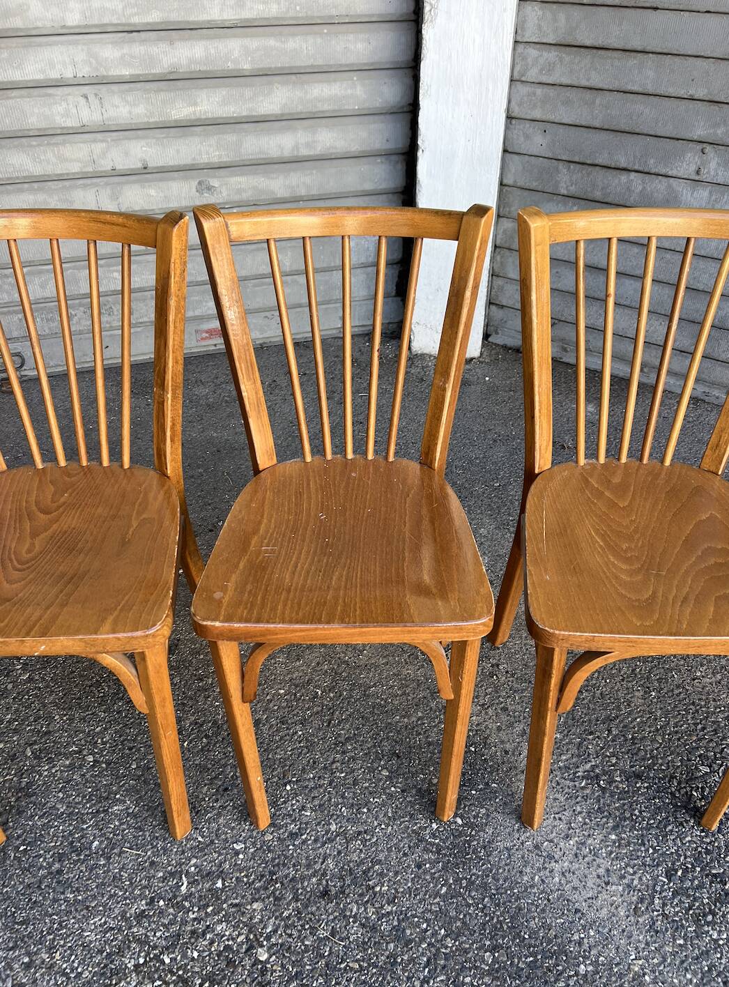 (Lot) 5 Vintage Baumann Bistro Chairs