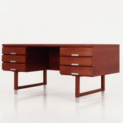 Teak desk design by Kai Kristiansen scandinavian design of the 1970s