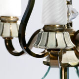 Floor lamp in bronze and crystal Sabino 1930