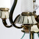Floor lamp in bronze and crystal Sabino 1930
