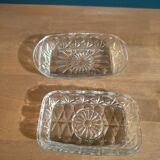 Moulded glass butter