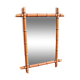 Old Faux Bamboo Mirror H 72 x H 53 cm