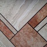 Travertine coffee table