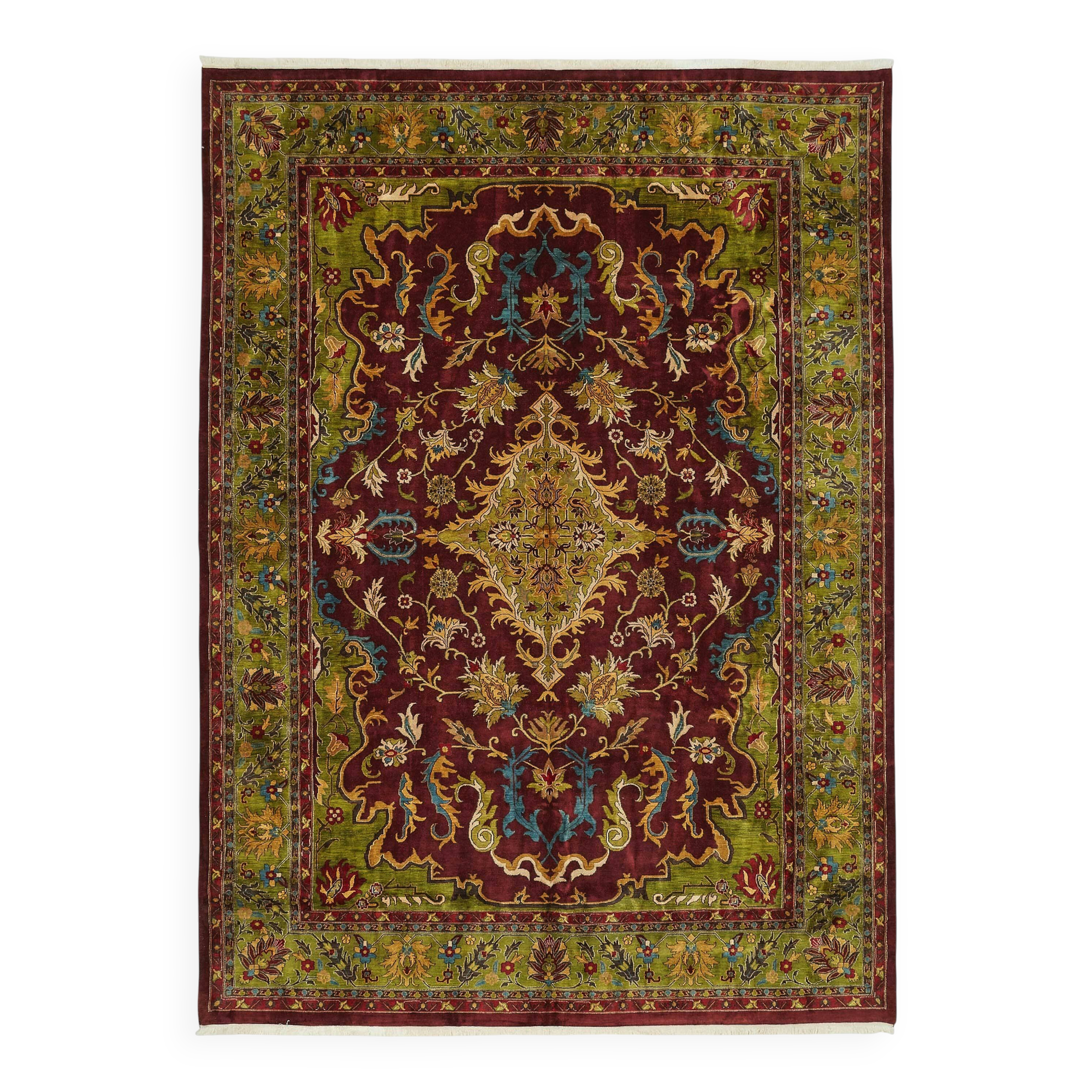 Tapis Oushak en laine noué à la main turc 305 cm x 425 cm