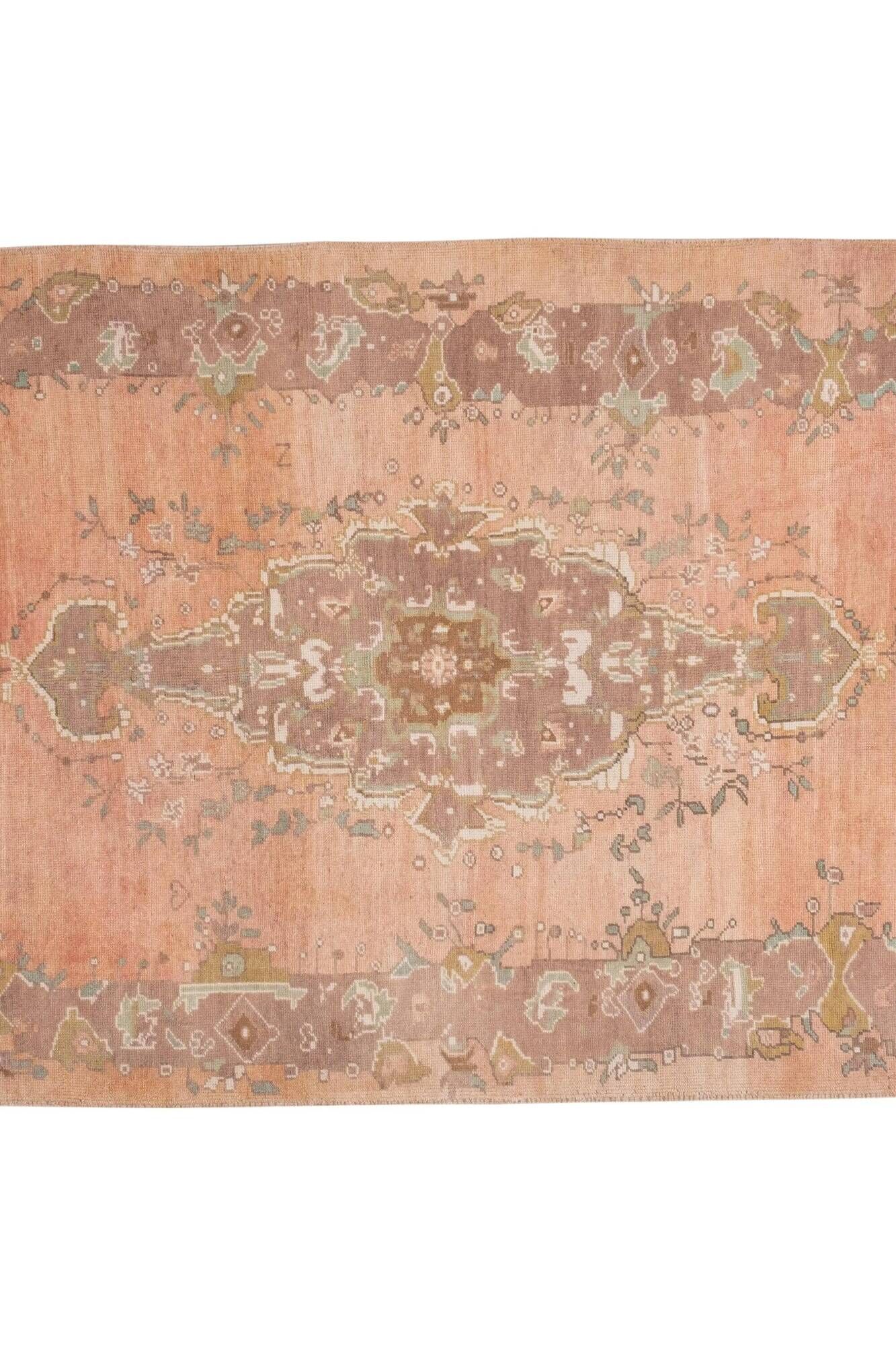 Vintage Turkish handmade rug 152x295 cm