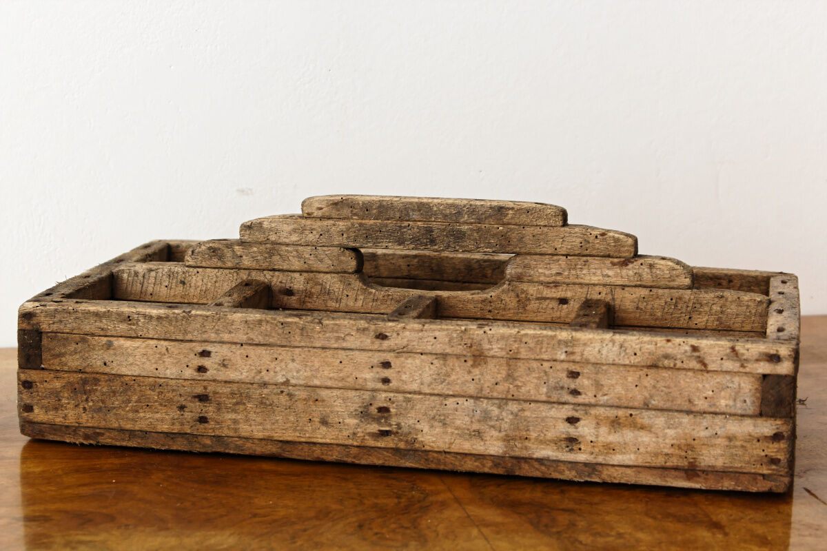 Wooden tool box, art deco