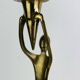 Sculptural brass candle holder, vintage
