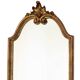 Deknudt Narrow Hall Mirror Gold Gilded Classic Acanthus Crown 138cm