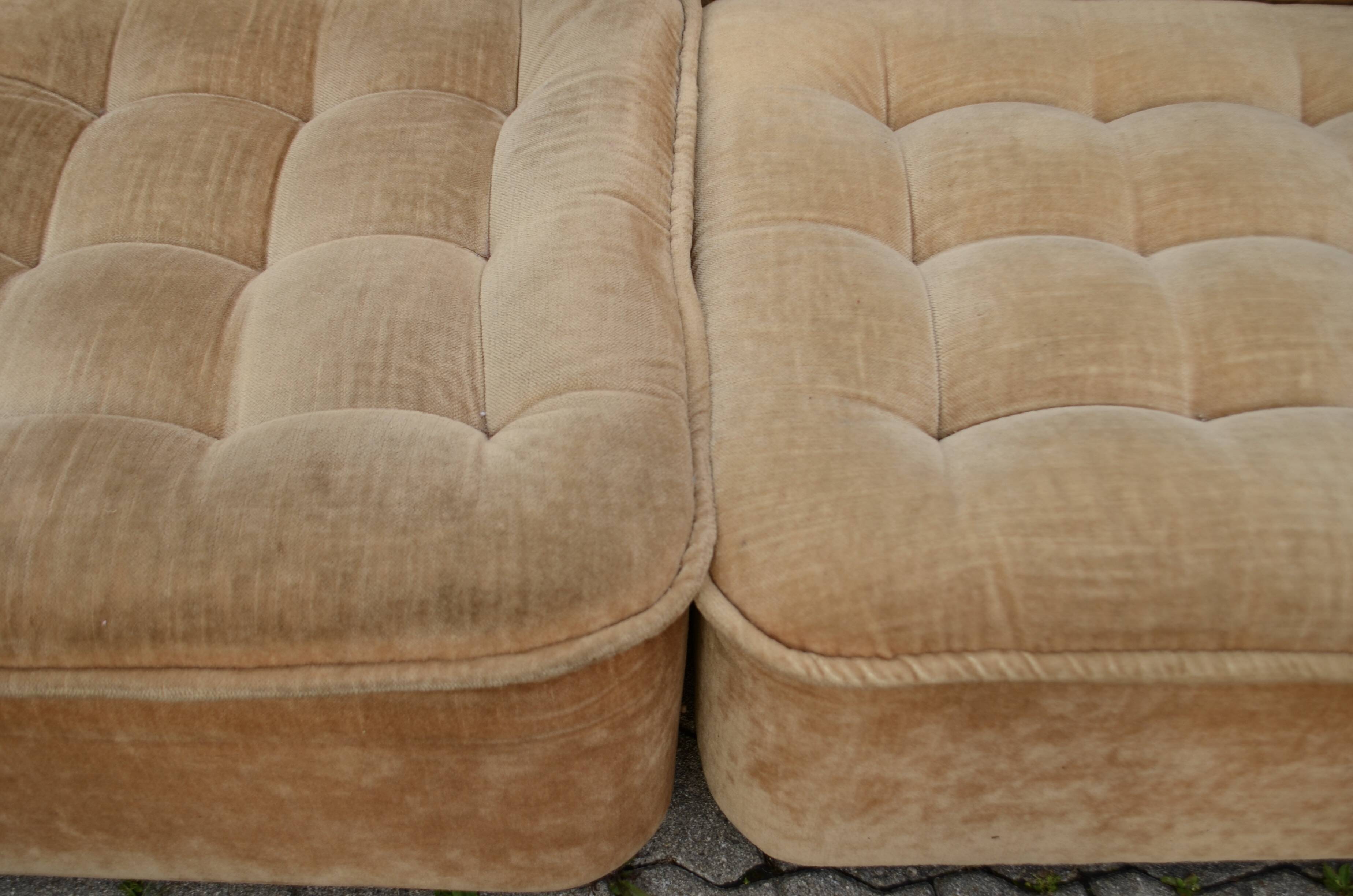 Vintage Modular Sofa 70ties champagne