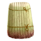 Plat à asperges en barbotine