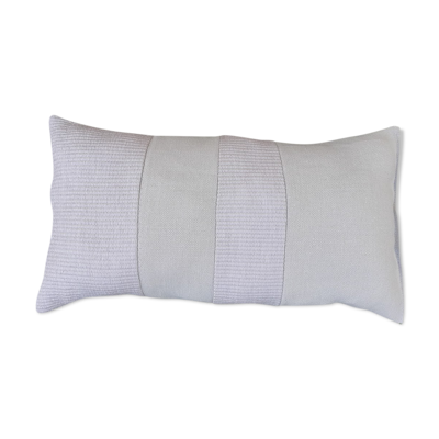 Coussin à bandes raphia de nobilis