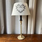 English lamp in brass and altuglass