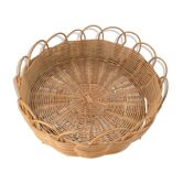 Wicker glass top, sun shape.