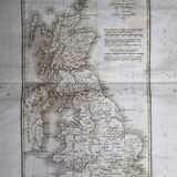 Map of Great Britain from the Atlas of the History of the Emperors of 1819, 48 x 34 cm