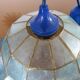 Suspension in blue mother-of-pearl and brass 70s