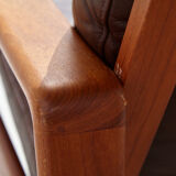Danish leather sofa set by Arne Wahl Iversen for Komfort