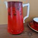 Digoin and Sarreguemines - Faience cup service in Art Nouveau style