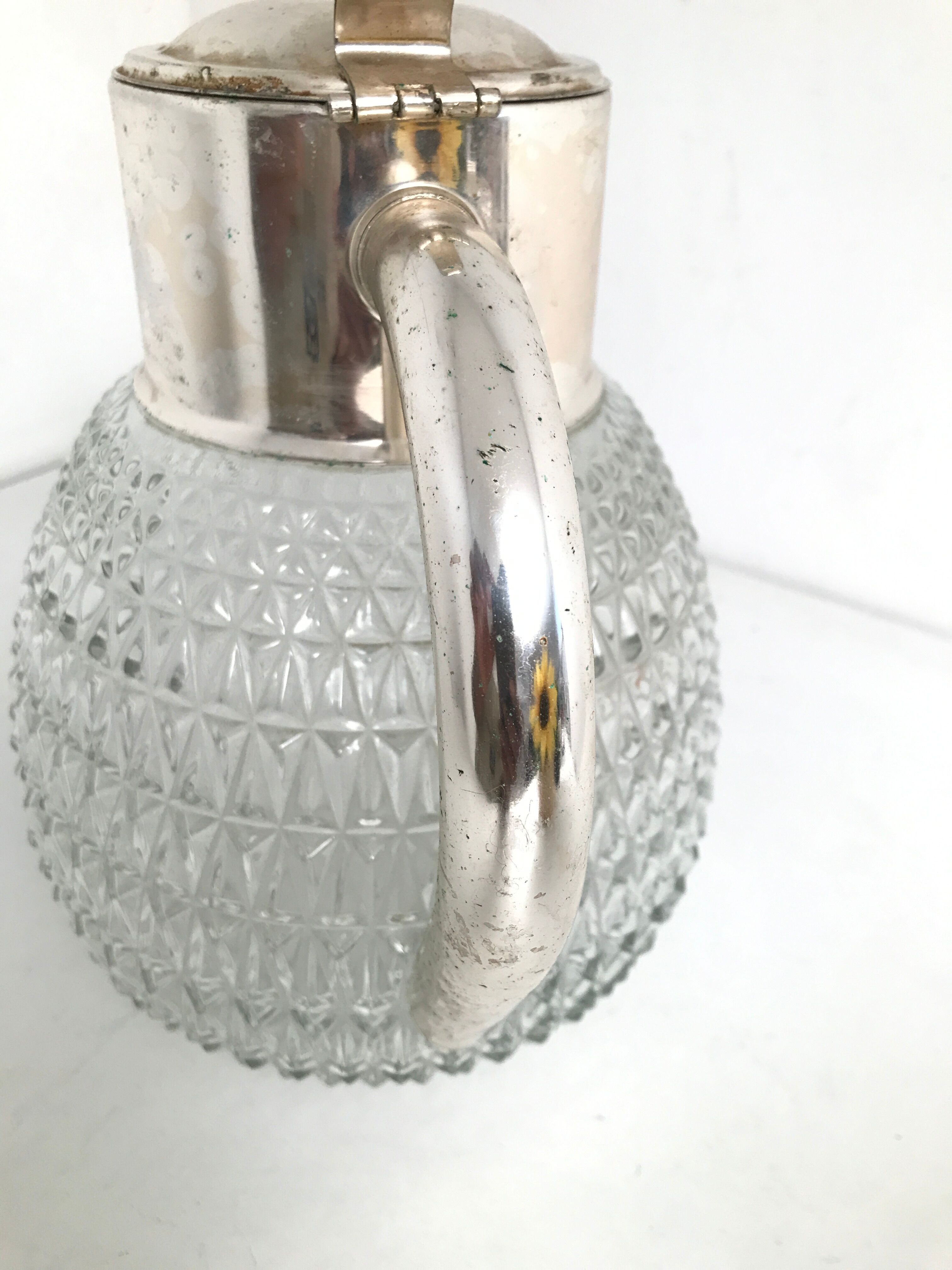 English silver pitcher year 50