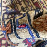 Kilim Afghan ethnic wool handmade 188x123 cm