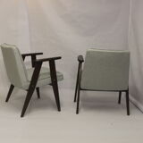 Armchair Bunny Type 300-177, 1960s antique gray fabric.