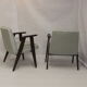 Armchair Bunny Type 300-177, 1960s antique gray fabric.