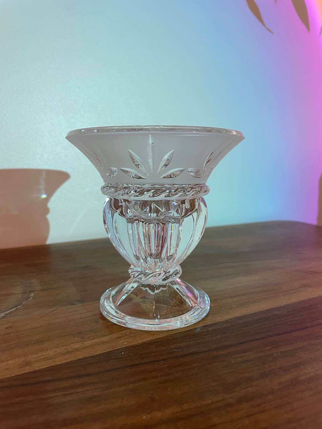 Arques crystal candle holder