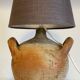 Vintage handmade pottery lamp