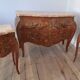 Ensemble commode galbée et table de chevets