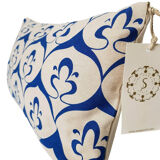 Housse de coussin Ottoman beige cobalt - 30 x 50