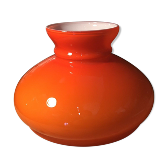 Abat-jour en opaline orange