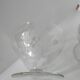 Engraved glass champagne glasses