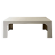Prisunic coffee table in off-white fibreglass, 1970s design.