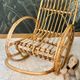 Rocking chair, vintage children's rocking chair, bamboo rattan armchair