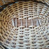 Wicker and vintage rattan basket