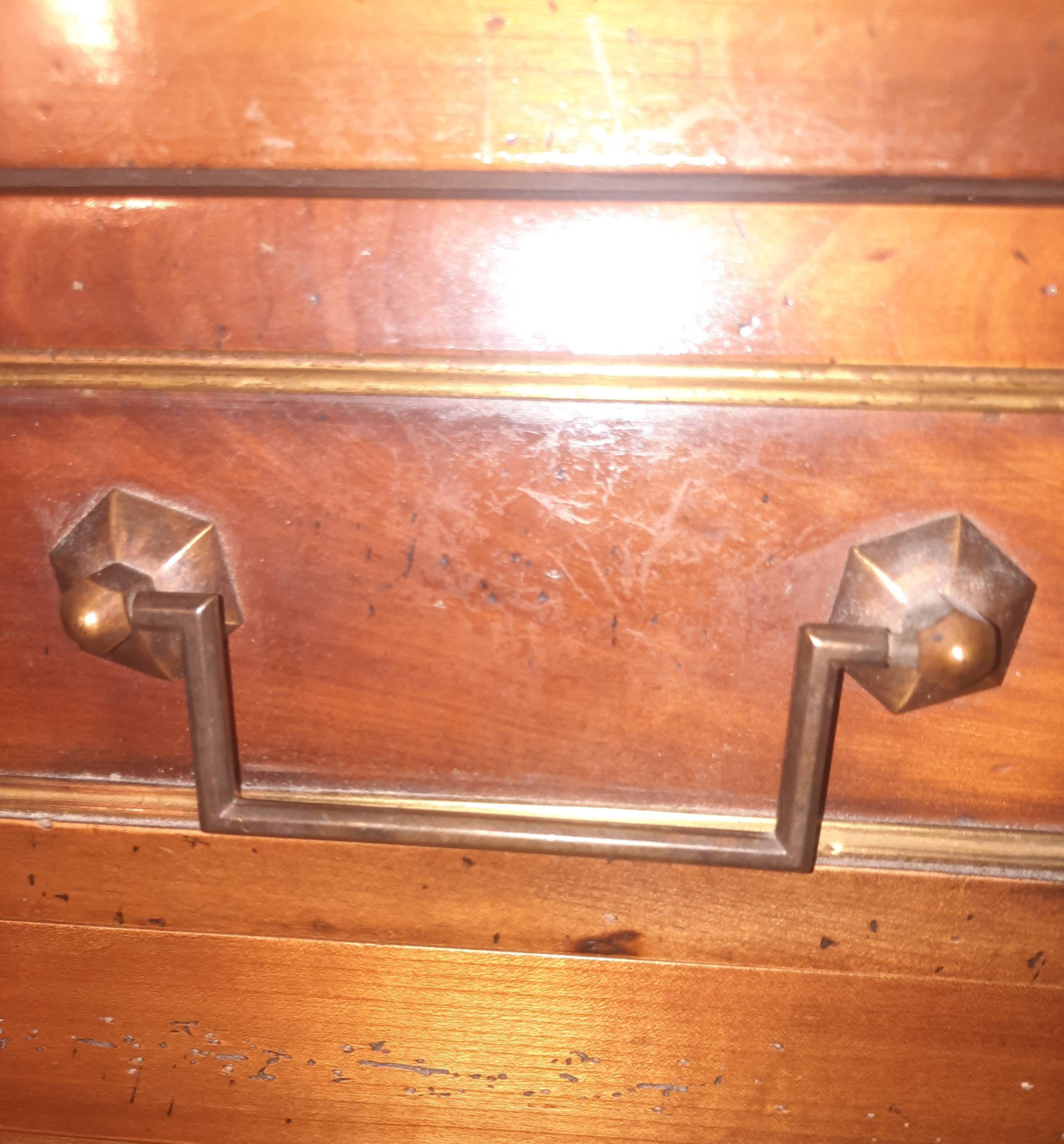 Directoire style wooden chest of drawers